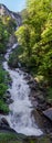 Very large panoramic view of Beautiful Oltschibach Waterfall, Unterbach, Brienz municipality