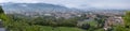 Very large panoramic view of Bergamo city Royalty Free Stock Photo