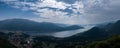 Very large panoramic view of Lake Orta, Italy Royalty Free Stock Photo