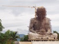 Very large size high rise giant sculpture statue of a THAI monk