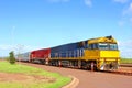 Colorful train tracks nature landscape Australian Outback, Australia Royalty Free Stock Photo