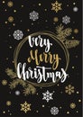 Very Merry Christmas. Royalty Free Stock Photo