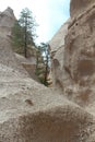 A narrow canyon on Kasha-Katuwe/Tent Rocks National Monument