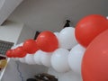 Very attractive balloon photos colors is red and white