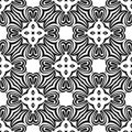 VERY NICE Black Geometric Seamless pattern in white background. Simple, texture.