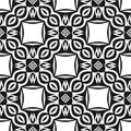 VERY NICE Black Geometric Seamless pattern in white background. Simple, texture.