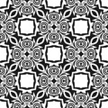 VERY NICE Black Geometric Seamless pattern in white background. Simple, texture.