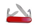 Very nice penknife on white background - 3d rendering