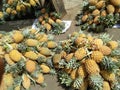 Sweet pineapples of natural photo