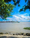 Very nice sunny weather. Bank of Padma river, Bangladesh