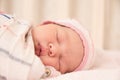 Very nice sweet baby girl sleeping Royalty Free Stock Photo