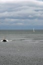 very nice view of bretagne harbour