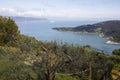 very nice view of la spezia gulf take from a hill Royalty Free Stock Photo