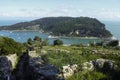 very nice view of la spezia gulf take from a hill Royalty Free Stock Photo