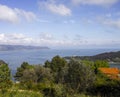 very nice view of la spezia gulf take from a hill Royalty Free Stock Photo