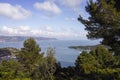 very nice view of la spezia gulf take from a hill Royalty Free Stock Photo