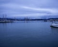 very nice view of la spezia gulf in winter time Royalty Free Stock Photo