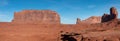 Monument Valley National Park pano Royalty Free Stock Photo