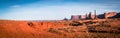 Monument Valley National Park pano Royalty Free Stock Photo