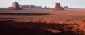 Monument Valley National Park pano Royalty Free Stock Photo