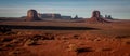 Monument Valley National Park pano Royalty Free Stock Photo