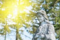 Very old and ancient stone statue of Virgin Mary Royalty Free Stock Photo