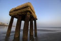 A very old architectural structure on sea beach at Digha, West Bengal