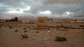 A very old artesian well from the Spanish colonial period in Western Sahara Royalty Free Stock Photo