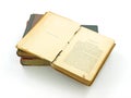 Very old book opened Royalty Free Stock Photo