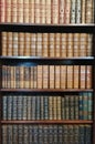 very old bookcase texture Royalty Free Stock Photo