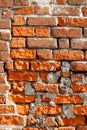 Very old brick wall Royalty Free Stock Photo