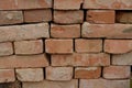 Very Old Brick Wall, freshly cleaned bricks