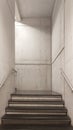 bunker stairs made of concrete Royalty Free Stock Photo