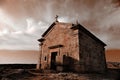 Very old Chapel in mountain Royalty Free Stock Photo