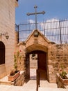 Very old Christian church at Burqin Arab territories in Palestine. Royalty Free Stock Photo