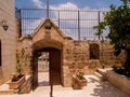 Very old Christian church at Burqin Arab territories in Palestine. Royalty Free Stock Photo