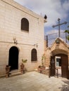 Very old Christian church at Burqin Arab territories in Palestine Royalty Free Stock Photo