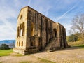 Very old church of Romanesque style in the north of Spain, Santa Maria del Naranco, Oviedo Royalty Free Stock Photo