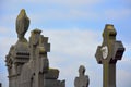 Very old crosses on a graveyard