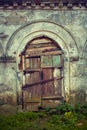 Very old door close up Royalty Free Stock Photo