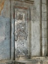 Very old door with peeling paint concept Royalty Free Stock Photo