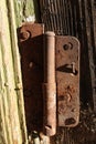 Very old door withe Rusty hinges Royalty Free Stock Photo