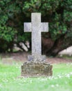 Very old gravestone in the cemetery Royalty Free Stock Photo