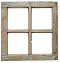 Very old grunged wooden window Royalty Free Stock Photo