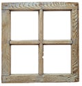 Very old grunged wooden window Royalty Free Stock Photo