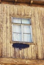 Very old grunged wooden window in Tbilisi, Georgia