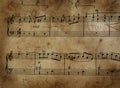 Very old music sheet