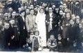 Very old photo of wedding. just married couple from macedonia Royalty Free Stock Photo