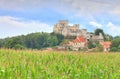 Very old Rabi castle in Czech republic Royalty Free Stock Photo