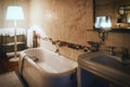 Very old and rich bathroom from the beginning of the XX century